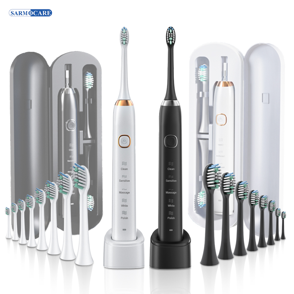 Teeth Whitening Or Tooth Whitening - Elektryczna soniczna szczoteczka do zębów 8