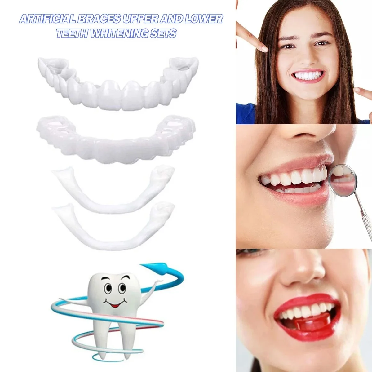 Teeth Whitening With Braces - Okładziny na zęby Wybielanie zębów Protezy