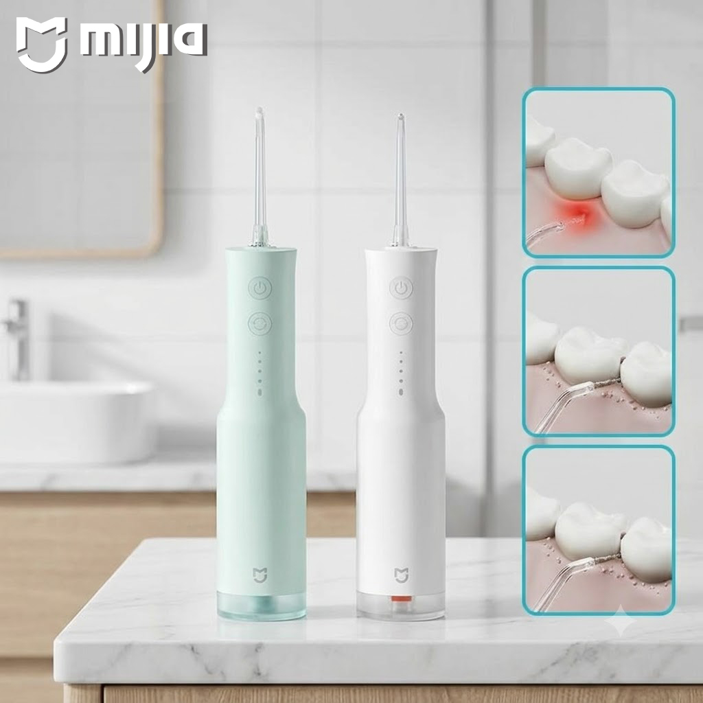 Teeth Whitening Or Tooth Whitening - Xiaomi Przenośny Irrygator Oralny F300 Dental