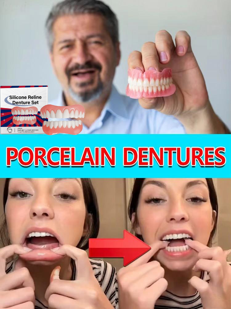 Teeth Whitening With Braces - Sztuczne zęby silikonowe górne dolne nakładki