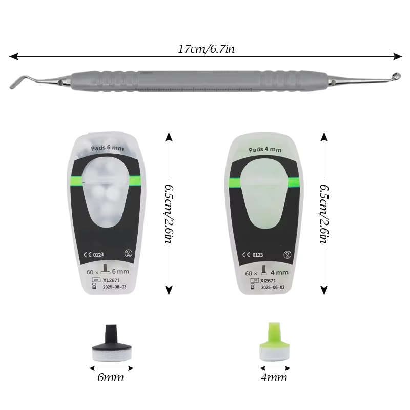 Teeth Whitening Kit - Zestaw kompozytów dentystycznych z piankowymi narzędziami