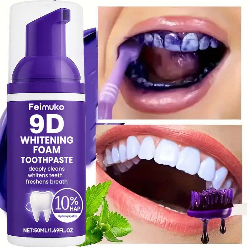 9D Fioletowa Pasta do Zębów w  – Teeth Whitening Yellow Teeth recenzja i cena