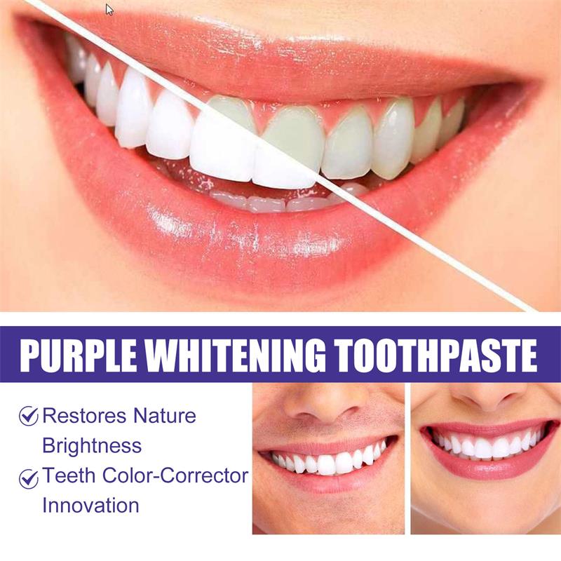 9D Fioletowa Pasta do Zębów w  – Teeth Whitening Yellow Teeth recenzja i cena