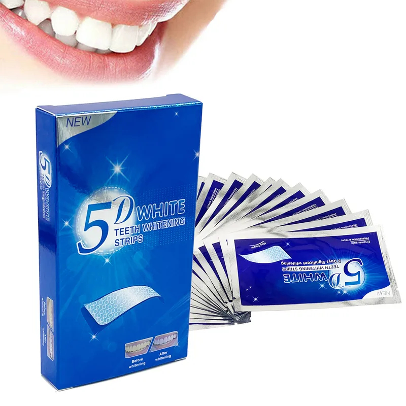 1-12 szt. 5D Naklejki wybielaj – Teeth Whitening Yellow Teeth recenzja i cena