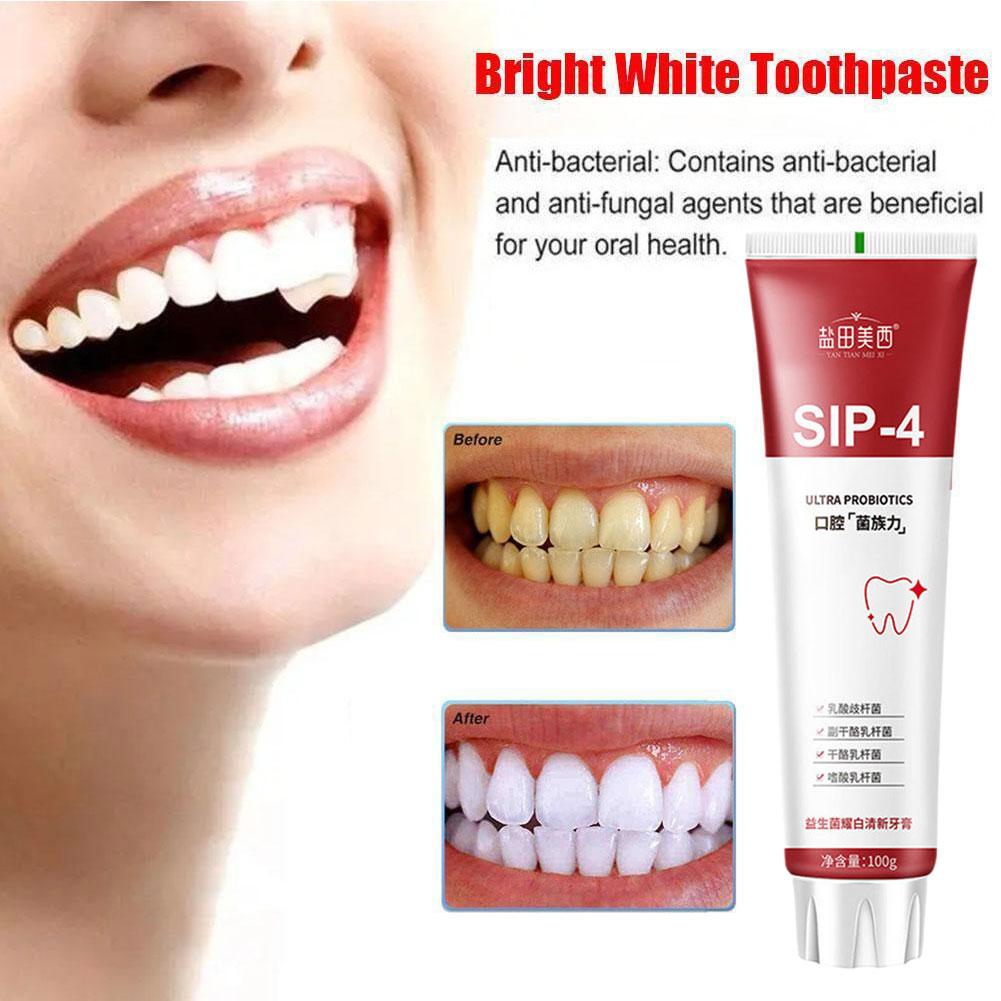 100g Sip-4 Probiotyczna Pasta  – Teeth Whitening Yellow Teeth recenzja i cena