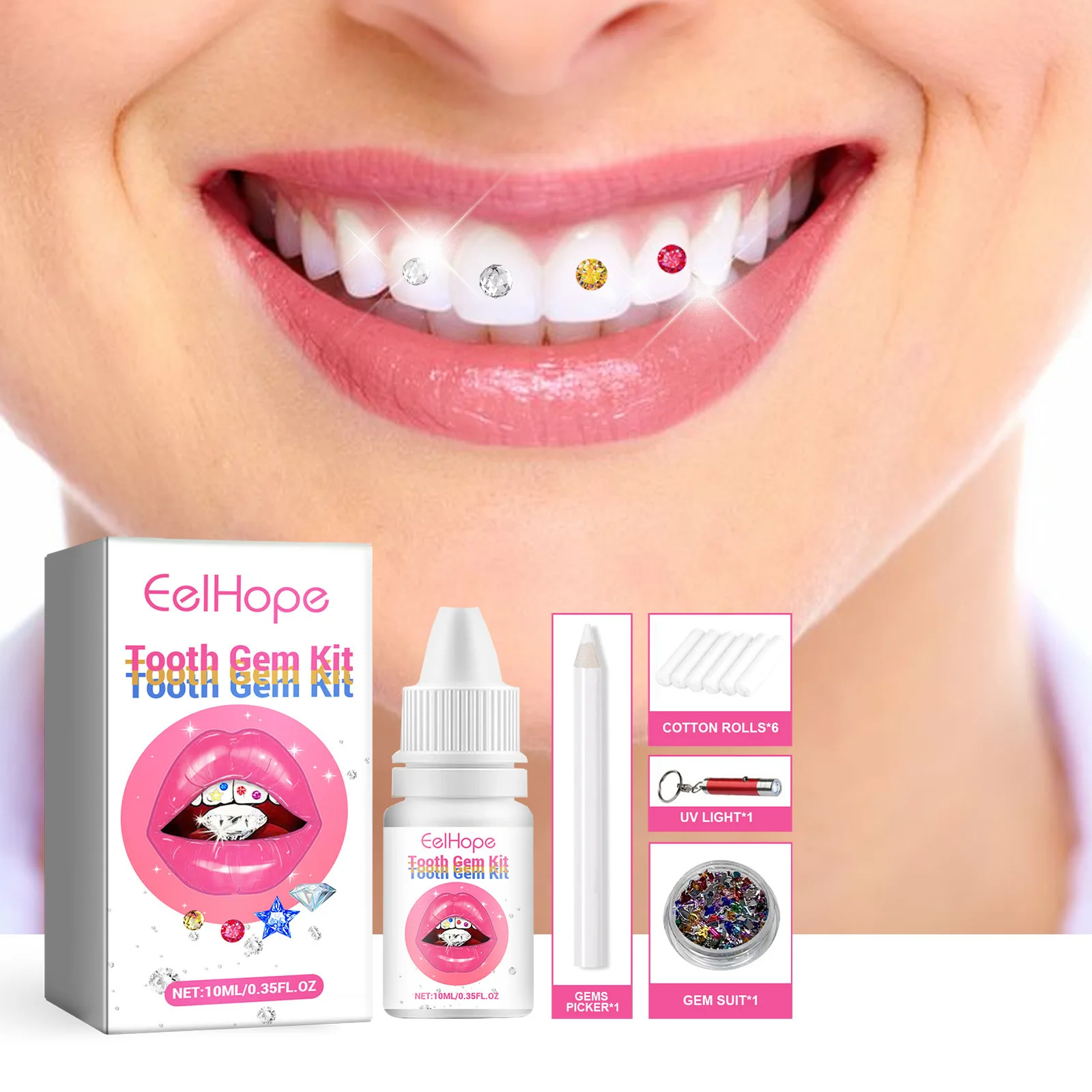 Zestaw do zdobienia zębów DIY  – Teeth Whitening Kit recenzja i cena