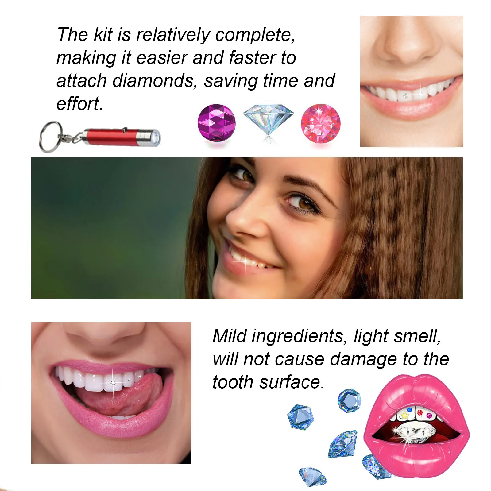 Zestaw do zdobienia zębów DIY  – Teeth Whitening Kit recenzja i cena