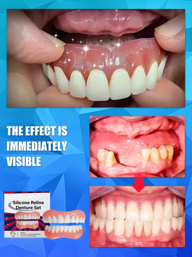 Sztuczne zęby silikonowe górne – Teeth Whitening With Braces recenzja i cena