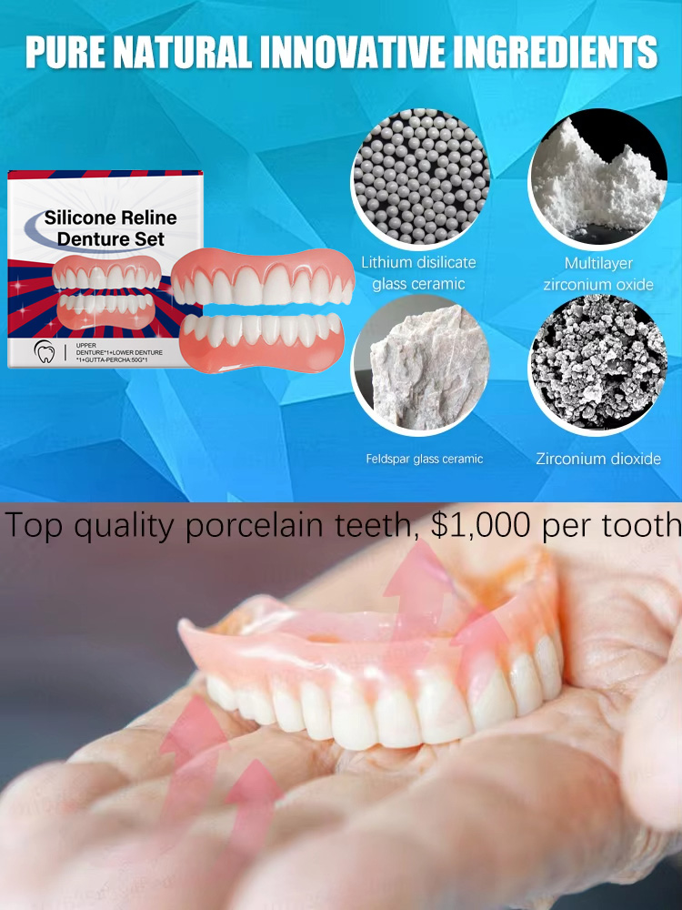 Sztuczne zęby silikonowe górne – Teeth Whitening With Braces recenzja i cena