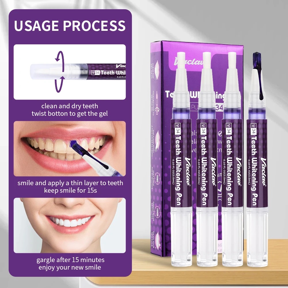 Vaclav V34 Fioletowy żelowy dł – Teeth Whitening Clinic recenzja i cena